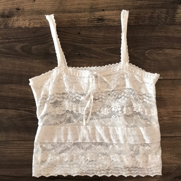 American Eagle Outfitters Tops - WHITE LACE TANK